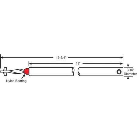 STRYBUC 18" SPIRAL BALANCE RED 70-N18RR